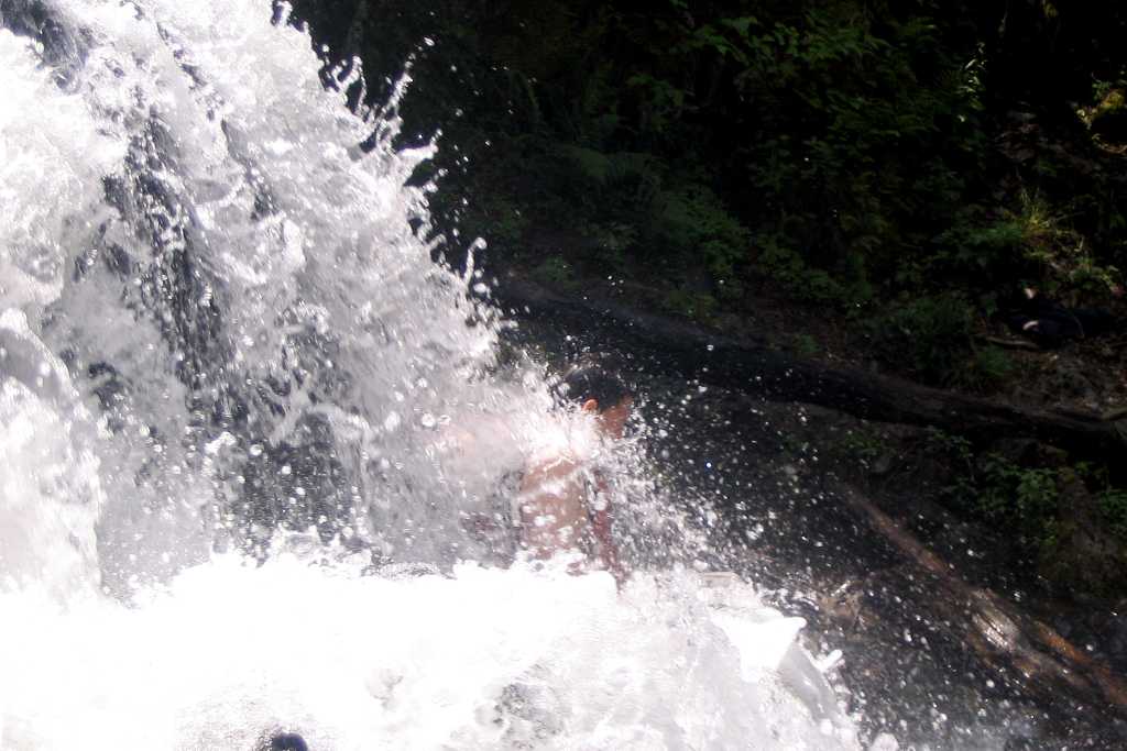 Soaking in Eddy Falls