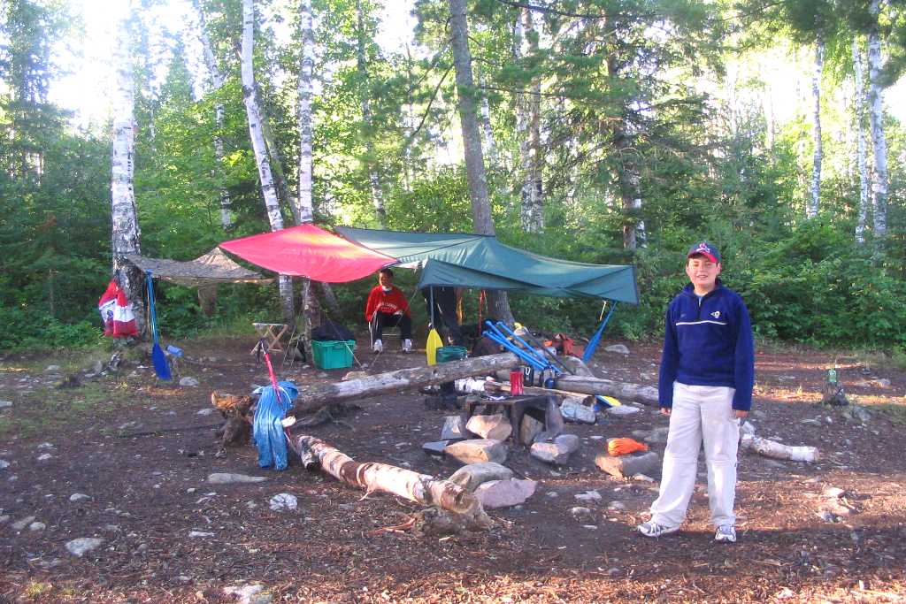 Campsite on Knife Lake