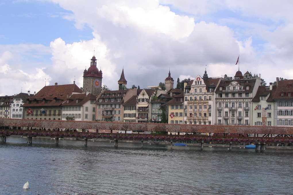 Kapellbrücke in Lucerne Switzerland