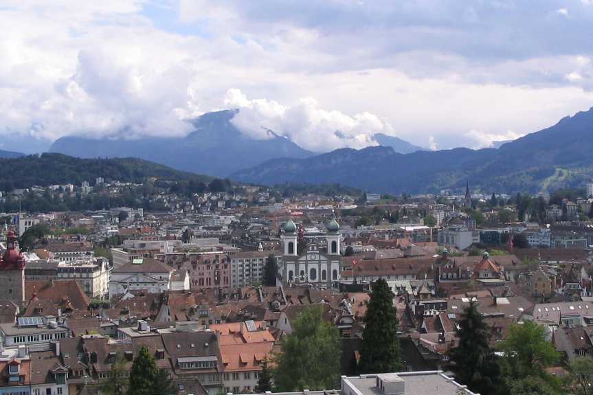 Panoramic view of Lucerne, Switzerland