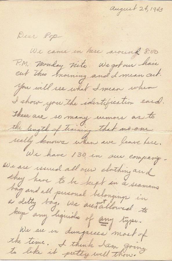 Letter Home 1943