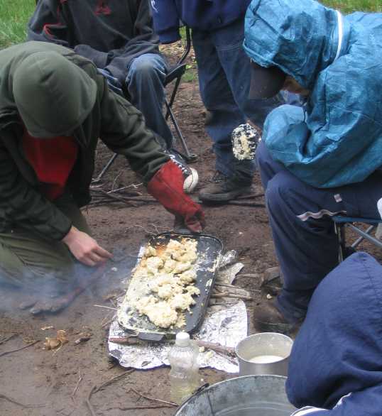 Scouts cooking