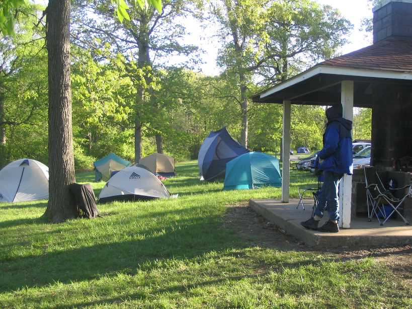 tents drying